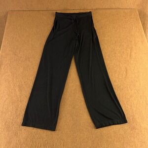Mushan Womens Size Small Black Knit High Rise Pocketed Lounge Pants New